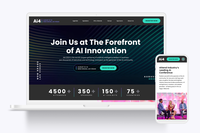 AI4 Conference Website Redesign and Marketing Collaterals
