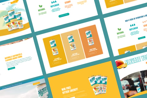 Energy Drink Website Redesign UX/UI project