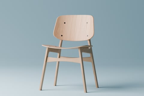 Søborg Wood Base Chair & Mogensen 6284 Table project