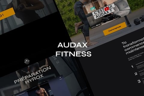Audax Fitness Web & Branding Design project