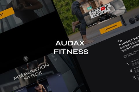 Audax Fitness Web & Branding Design project