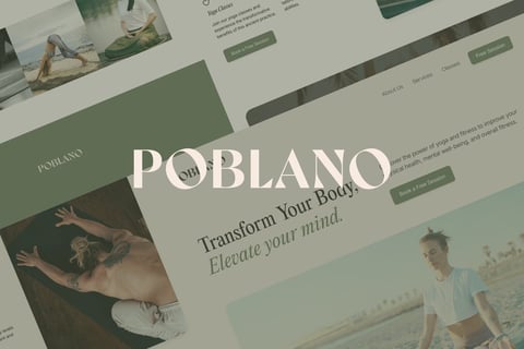 Poblano Yoga Studio - Webflow Website project