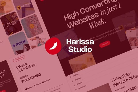Harissa Studio - Web Design in Webflow project