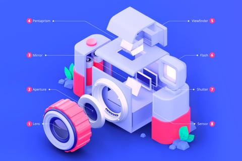 Looking Behind a Camera | Infographic project