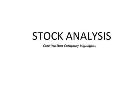Stock Analysis project