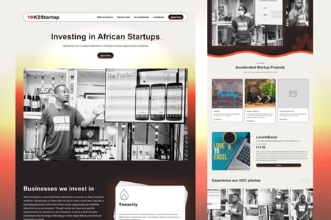 Branding and Website for African Startup Incubator project