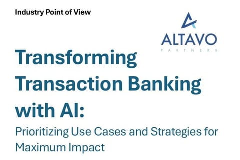 Transforming Transaction Banking with AI: Prioritizing Use Cases and Strategies for Maximum Impact project