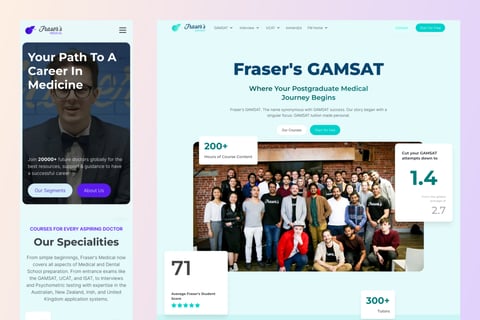 Design and Development of Marketing Website for Online Education Platform project