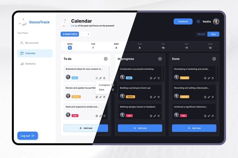 Goose Track: Redefining Productivity with an Intuitive Dashboard Design project