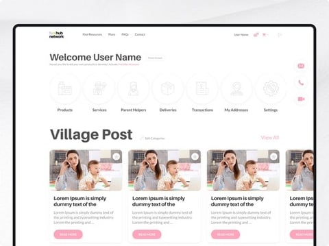 FamHub Network: Redefining eCommerce for Parents project