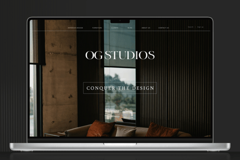 Responsive eCommerce Website for Luxury Furniture | AI & Branding project