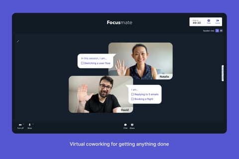 Focusmate | Web App for Virtual Coworking project