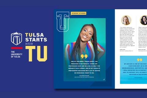 The University of Tulsa: Branding, Collateral, and Editorial project