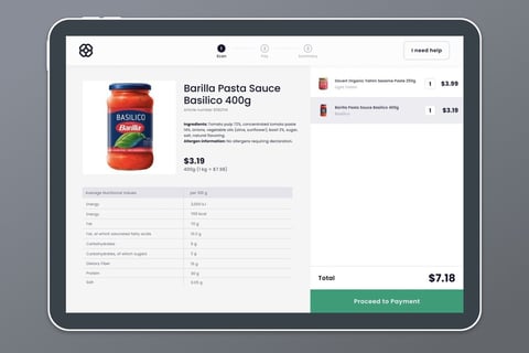 Self-checkout iPad App Prototype project