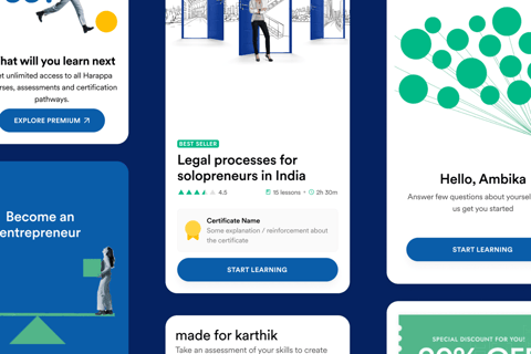 Harappa Education Mobile App project