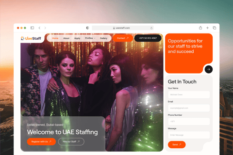 Trusted UAE Staffing and Talent Booking Platform project