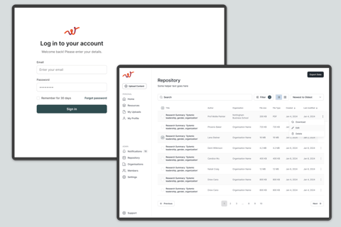 WE-DARE Online Repository project