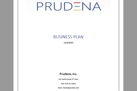 Prudena Business Plan project