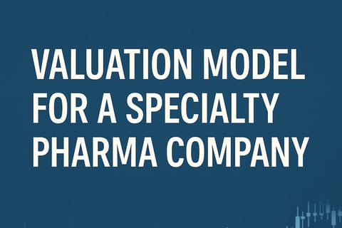 Valuation of a Specialty Pharma Company project