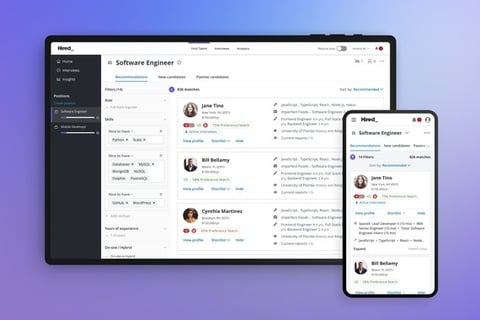 Hired Product Design & Design System project