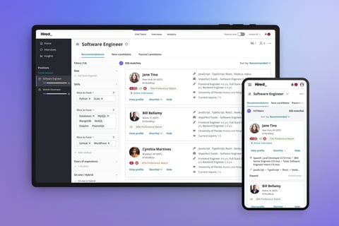 Hired Product Design & Design System project