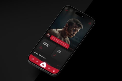 Canelo Alvarez AI Assistant App Design project