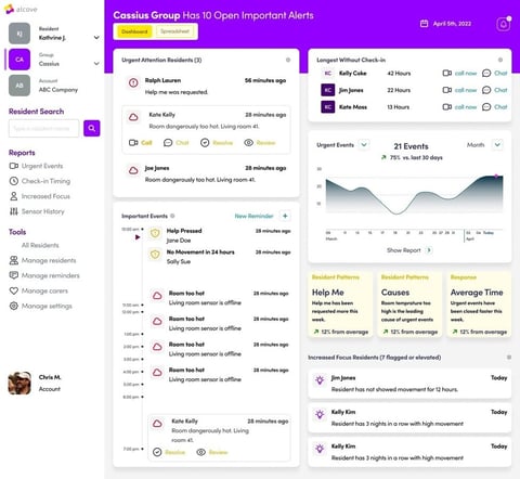 Alcove: Using AI and Ambient Data to Redesign Elder Care project