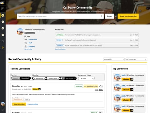 Caterpillar: Modernizing the Parts Expert Platform for Global Dealer Success project