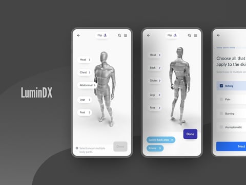 Dermatology AI Assistant | UX/UI for Clinical Diagnosis Tool project