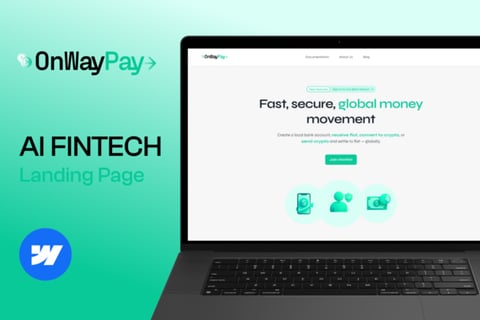 OnWayPay - Designing a High-conversion Fintech Landing Site project