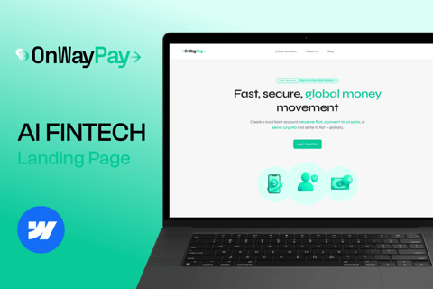 OnWayPay - Designing a High-conversion Fintech Landing Site project