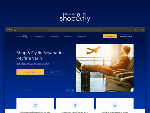 Shop & FLy Website Redesign project