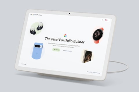 Google Pixel - Portfolio Builder project