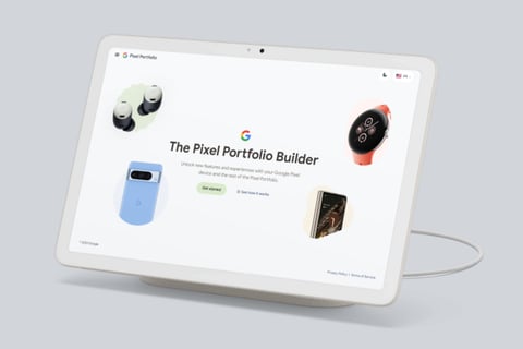 Google Pixel - Portfolio Builder project