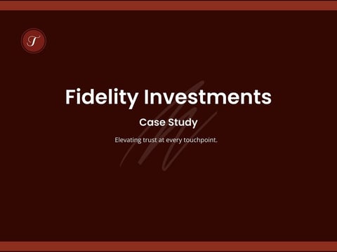 Fidelity Investments project