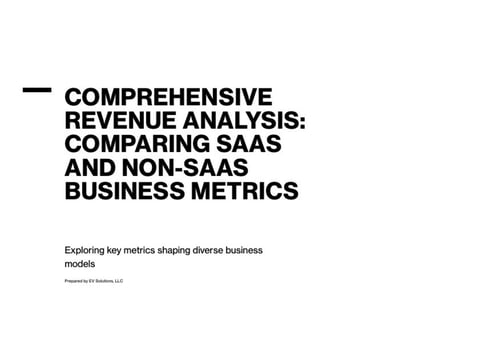 Comprehensive Metrics of Revenue Analysis project