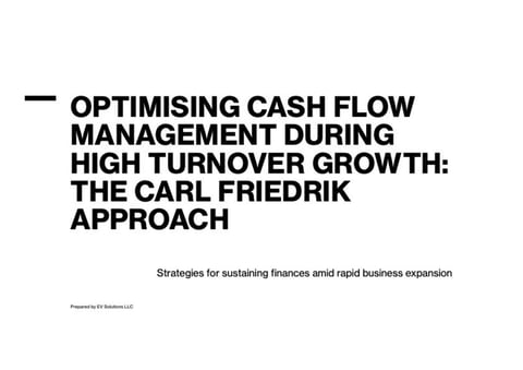 Cash Flow Management project