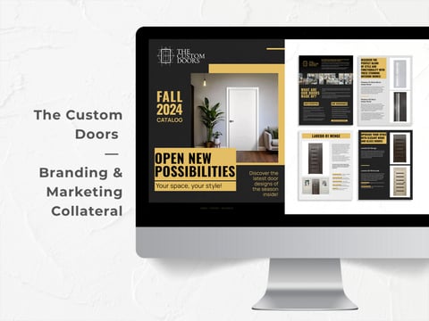 The Custom Doors – Branding & Marketing Collateral project