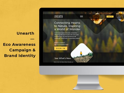Unearth – Eco Awareness Campaign & Brand Identity project