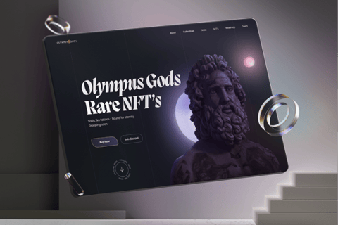 Olympus Gods — NFT Collection Landing project
