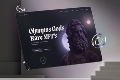 Olympus Gods — NFT Collection Landing project