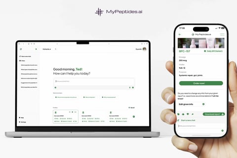 MyPeptide.ai | AI Health Education & B2B Marketplace project