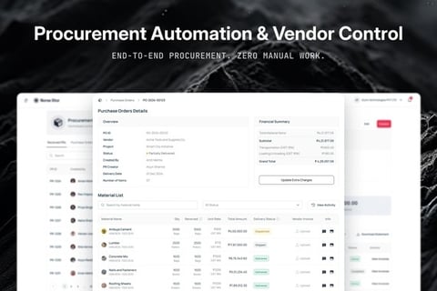 Procurement Automation and Vendor Control project