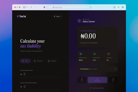 TaxCal – Tax Calculation & Financial Clarity Platform project