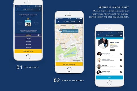 Move Me User Experience Design project