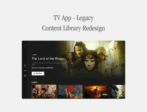 Legacy Content Library Redesign project