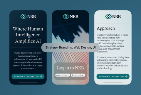 Brand and Web Design for an AI Company project