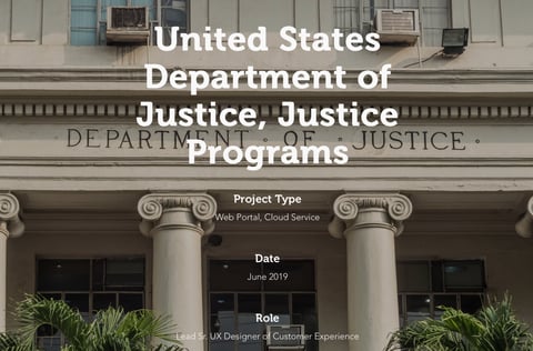 GDIT Justice Programs project