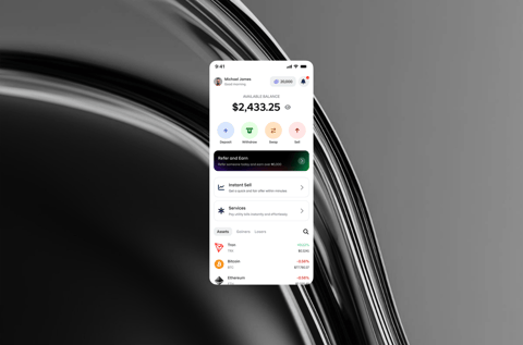 Mobile App Design: Kwiq Crypto Marketplace project
