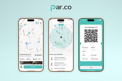 ParCo — Parking Marketplace Mobile App project